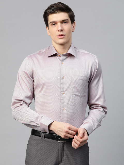 Blackberrys Men White & Brown Wrinkle Free Smart Regular Ditsy Self Design Formal Shirt
Blackberrys Men White & Brown Wrinkle Free Smart Regular Ditsy Self Design Formal Shirt