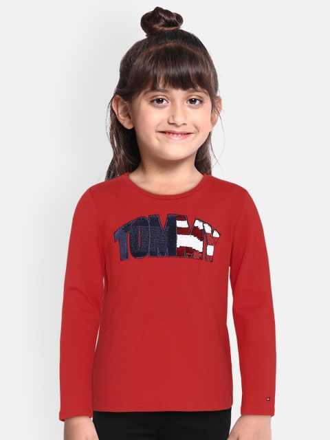 Tommy Hilfiger Girls Red Flip Sequins Embellished Organic Cotton Sustainable T-shirt
Tommy Hilfiger Girls Red Flip Sequins Embellished Organic Cotton Sustainable T-shirt