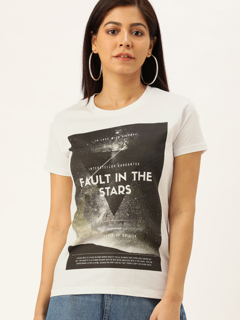 Difference of Opinion Women White Graphic Printed Round Neck Pure Cotton T-shirt
Difference of Opinion Women White Graphic Printed Round Neck Pure Cotton T-shirt