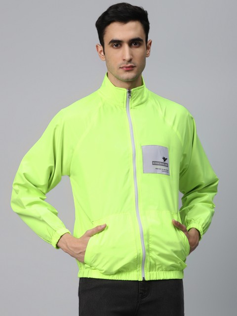 Hubberholme Men Fluorescent Green Solid Windcheater and Water Resistant Tailored Jacket
Hubberholme Men Fluorescent Green Solid Windcheater and Water Resistant Tailored Jacket