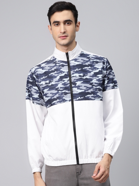 Hubberholme Men White & Blue Camouflage Print Windcheater and Water Resistant Jacket
Hubberholme Men White & Blue Camouflage Print Windcheater and Water Resistant Jacket