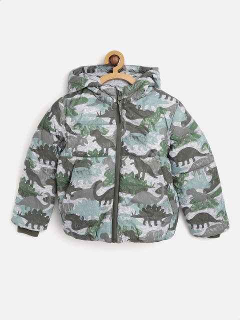 Marks & Spencer Boys Grey & Green Dinasour Print Water Resistant Hooded Padded Jacket
Marks & Spencer Boys Grey & Green Dinasour Print Water Resistant Hooded Padded Jacket