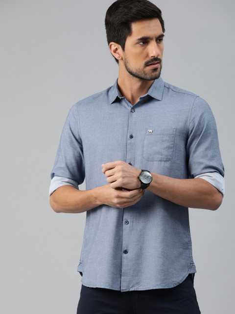 THE BEAR HOUSE Men Blue Slim Fit Solid Lyocell Casual Shirt
THE BEAR HOUSE Men Blue Slim Fit Solid Lyocell Casual Shirt
