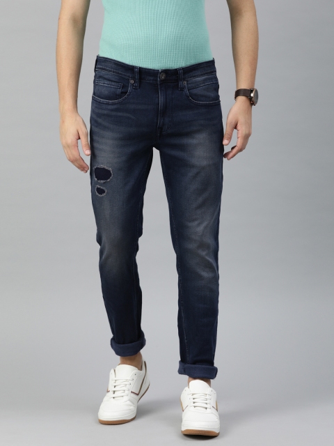 BEAT LONDON by PEPE JEANS Men Navy Blue Regular Fit Mid-Rise Low Distress Stretchable Jeans
BEAT LONDON by PEPE JEANS Men Navy Blue Regular Fit Mid-Rise Low Distress Stretchable Jeans