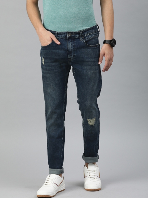 BEAT LONDON by PEPE JEANS Men Navy Tapered Vapour Slim Fit Low Distress Stretchable Jeans, Navy blue
BEAT LONDON by PEPE JEANS Men Navy Tapered Vapour Slim Fit Low Distress Stretchable Jeans, Navy blue