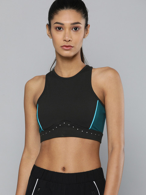 HRX by Hrithik Roshan Black & Teal Blue Colourblocked Non-Wired Non Padded Running Bra
HRX by Hrithik Roshan Black & Teal Blue Colourblocked Non-Wired Non Padded Running Bra