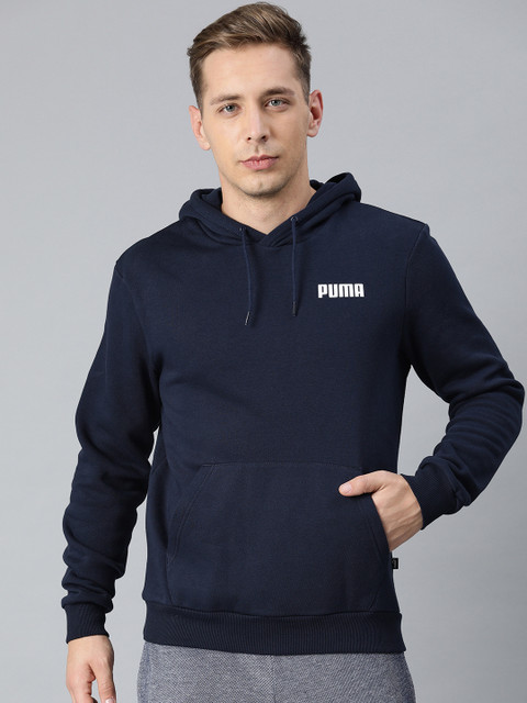 Puma Men Navy Blue Printed ESS Hoody Sweatshirt 
Puma Men Navy Blue Printed ESS Hoody Sweatshirt