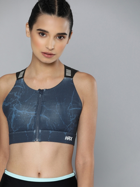 HRX By Hrithik Roshan Women Moonlit Ocean AOP Medium Support Rapid-Dry Antimicrobial Running Sports Bra, Blue
HRX By Hrithik Roshan Women Moonlit Ocean AOP Medium Support Rapid-Dry Antimicrobial Running Sports Bra, Blue