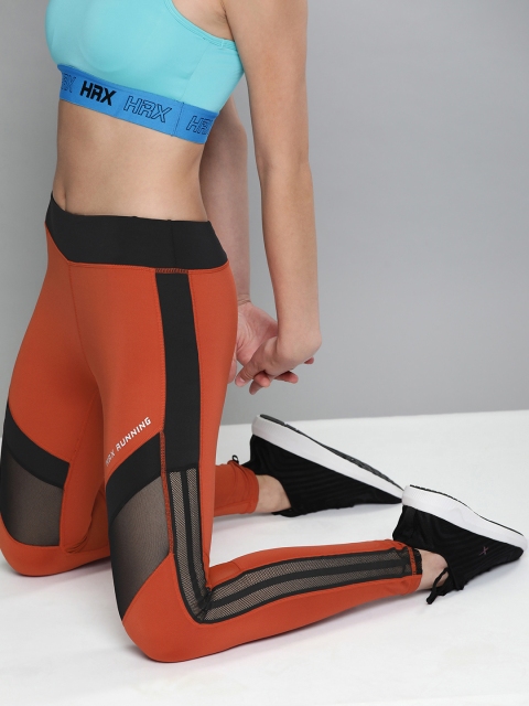 HRX By Hrithik Roshan Women Intense Rust, Jet Black Colourblock Skinny Fit Rapid-Dry Antimicrobial Running Tights
HRX By Hrithik Roshan Women Intense Rust, Jet Black Colourblock Skinny Fit Rapid-Dry Antimicrobial Running Tights