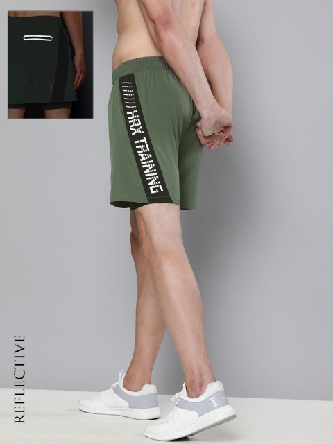 HRX By Hrithik Roshan Men Kombu Green Colourblock Regular Fit Rapid-Dry Antimicrobial Training Shorts, Olive
HRX By Hrithik Roshan Men Kombu Green Colourblock Regular Fit Rapid-Dry Antimicrobial Training Shorts, Olive