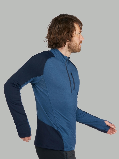 FORCLAZ By Decathlon Men Blue Colourblocked Full Sleeve Merino Wool Trekking T-Shirt
FORCLAZ By Decathlon Men Blue Colourblocked Full Sleeve Merino Wool Trekking T-Shirt
