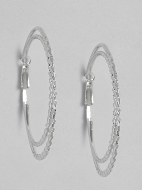 Anouk Silver-Plated Circular Hoop Earrings
Anouk Silver-Plated Circular Hoop Earrings