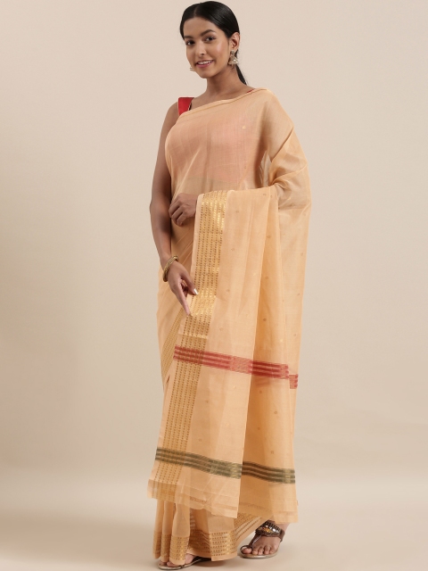 The Chennai Silks Classicate Peach-Coloured Pure Cotton Woven Design Venkatgiri Sustainable Saree
The Chennai Silks Classicate Peach-Coloured Pure Cotton Woven Design Venkatgiri Sustainable Saree