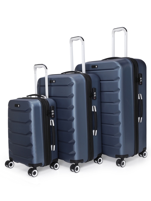 IT luggage Set Of 3 Navy Blue Solid 360-Degree Rotation Hard-Sided Trolley Suitcases
IT luggage Set Of 3 Navy Blue Solid 360-Degree Rotation Hard-Sided Trolley Suitcases