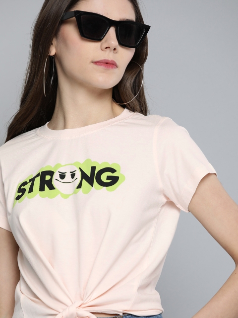 Kook N Keech Emoji Women Pink Printed Round Neck Pure Cotton T-shirt With Front Tie-up
Kook N Keech Emoji Women Pink Printed Round Neck Pure Cotton T-shirt With Front Tie-up