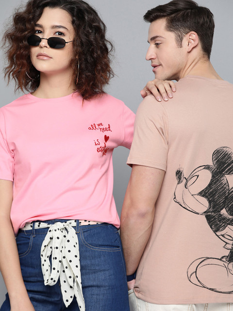 Kook N Keech Disney Women Pink Back Minnie Mouse Print Round Neck Pure Cotton T-shirt 
Kook N Keech Disney Women Pink Back Minnie Mouse Print Round Neck Pure Cotton T-shirt