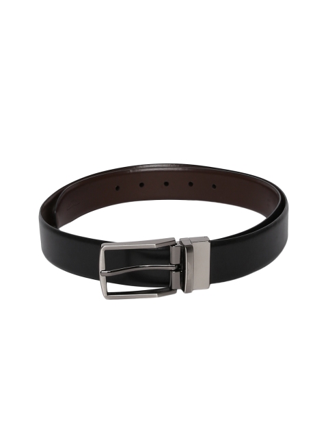 Park Avenue Men Black & Brown Solid Reversible Leather Belt