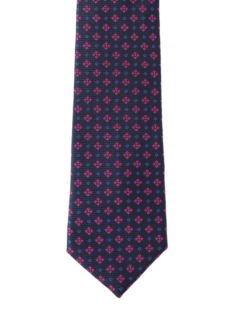 Park Avenue Blue & Pink Woven Design Broad Tie