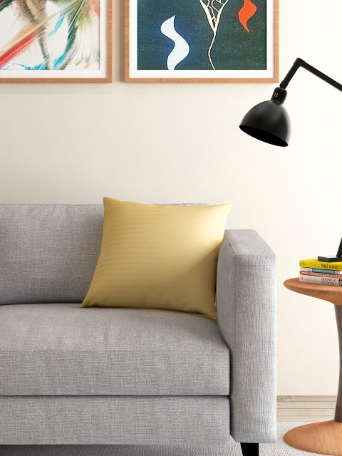 S9home by Seasons Mustard Yellow Single Self-Striped 16'' x 16'' Square Cushion Cover
S9home by Seasons Mustard Yellow Single Self-Striped 16'' x 16'' Square Cushion Cover