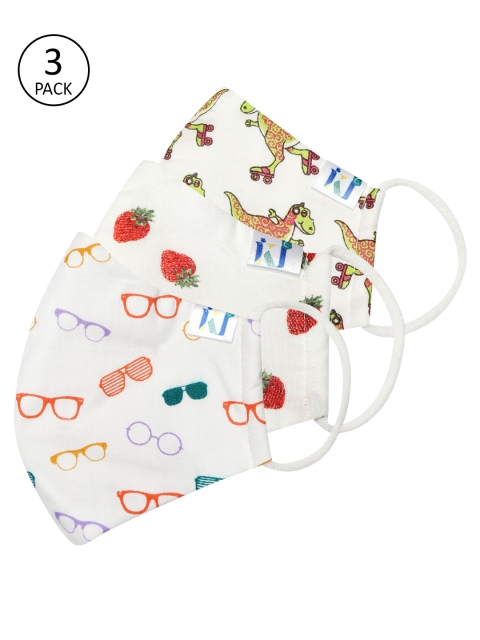 Kalakari India Kids Pack of 3 4 Ply Printed Pure Cotton Protective Outdoor Masks, White
Kalakari India Kids Pack of 3 4 Ply Printed Pure Cotton Protective Outdoor Masks, White