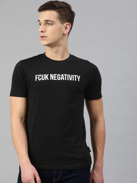 French Connection Men Black & White Typography Print Pure Cotton Round Neck T-shirt
French Connection Men Black & White Typography Print Pure Cotton Round Neck T-shirt