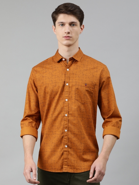 Louis Philippe Jeans Men Mustard Yellow & Brown Slim Fit Abstract Printed Casual Shirt
Louis Philippe Jeans Men Mustard Yellow & Brown Slim Fit Abstract Printed Casual Shirt