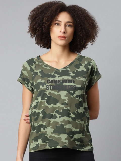 The Roadster Lifestyle Co Women Olive Green T-shirt with N9 PURE SILVER - MICRO PD Antimicrobial Technology
The Roadster Lifestyle Co Women Olive Green T-shirt with N9 PURE SILVER - MICRO PD Antimicrobial Technology