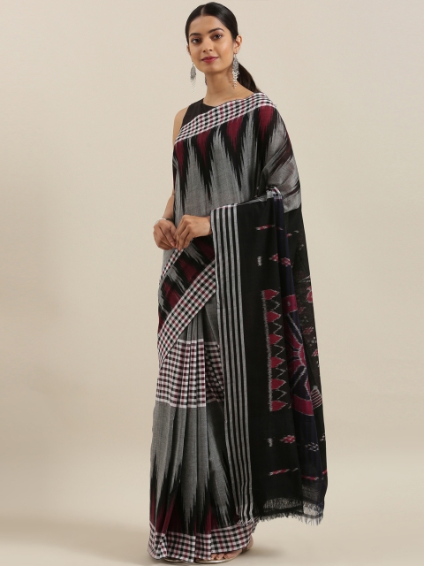 The Chennai Silks Classicate Grey & Black Pure Cotton Woven Design Pochampally Saree
The Chennai Silks Classicate Grey & Black Pure Cotton Woven Design Pochampally Saree