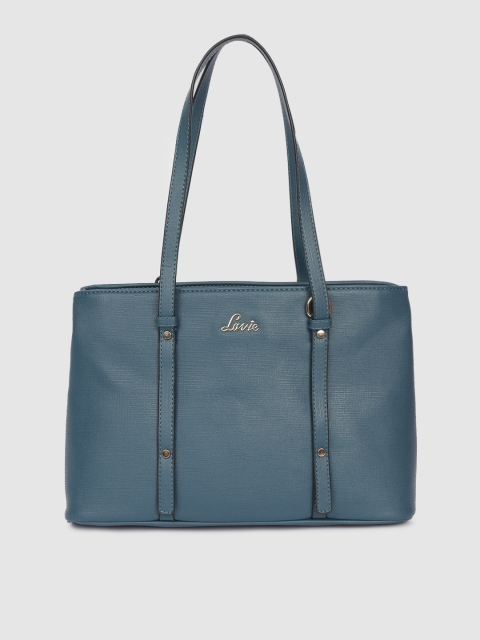 Lavie Teal Blue Solid Shoulder Bag