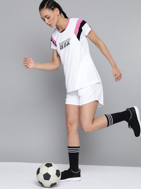 HRX By Hrithik Roshan Women Optic White & Phlox Pink Colourblock Rapid-Dry Anti-Static Antimicrobial Football Tshirt
HRX By Hrithik Roshan Women Optic White & Phlox Pink Colourblock Rapid-Dry Anti-Static Antimicrobial Football Tshirt
