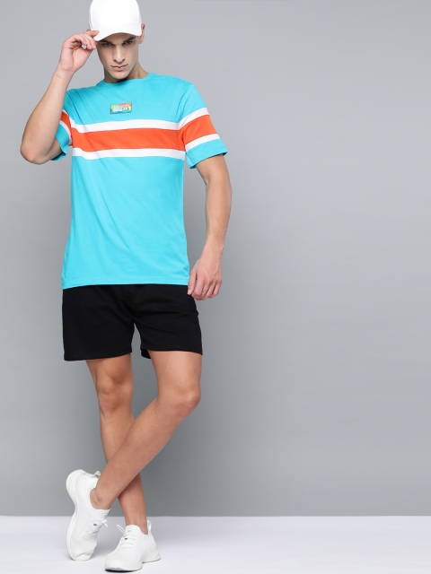 HRX By Hrithik Roshan Men Peacock Blue Colourblock Bio-Wash Lifestyle Tshirt, Turquoise blue
HRX By Hrithik Roshan Men Peacock Blue Colourblock Bio-Wash Lifestyle Tshirt, Turquoise blue