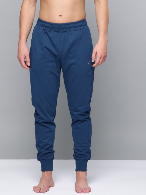 HRX By Hrithik Roshan Men Estate Blue Colourblock Regular Fit Organic Cotton Antimicrobial Yoga Joggers
HRX By Hrithik Roshan Men Estate Blue Colourblock Regular Fit Organic Cotton Antimicrobial Yoga Joggers