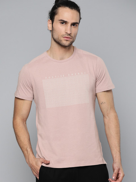HRX By Hrithik Roshan Men Deauville Malive Typographic Bamboo Cotton Bio-Wash Antimicrobial Yoga Tshirt, Pink 
HRX By Hrithik Roshan Men Deauville Malive Typographic Bamboo Cotton Bio-Wash Antimicrobial Yoga Tshirt, Pink