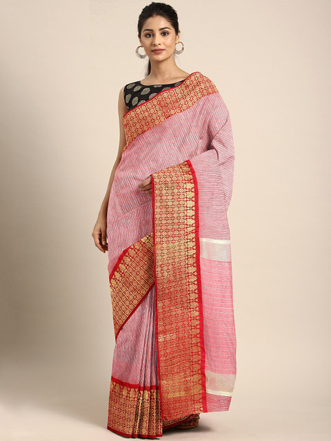 KALINI Women Red Woven Design Kota Saree
KALINI Women Red Woven Design Kota Saree