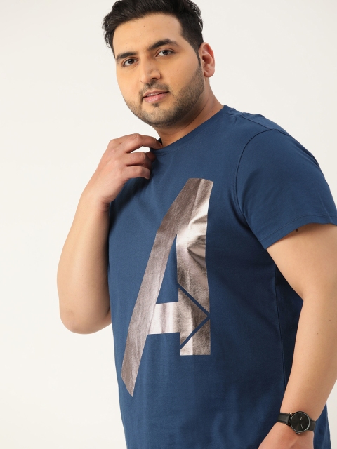 Sztori Marvel Men Plus Size Navy & Silver Pure Cotton Avengers Print T-shirt, Navy blue
Sztori Marvel Men Plus Size Navy & Silver Pure Cotton Avengers Print T-shirt, Navy blue