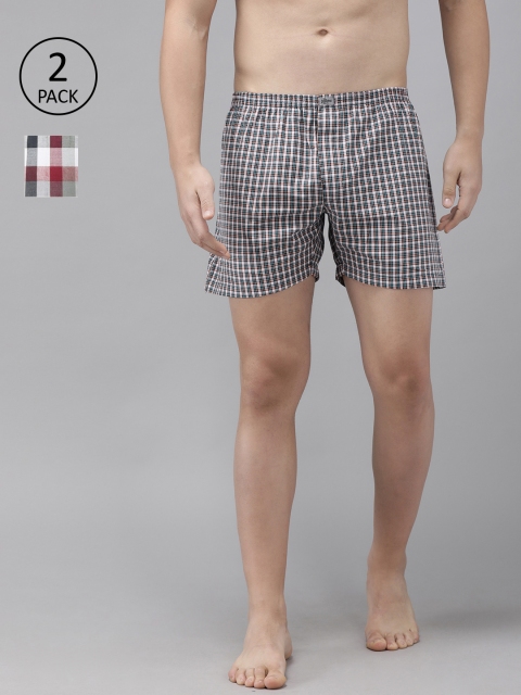 The Roadster Lifestyle Co Men Pack Of 2 Checked Pure Cotton Boxers RDST-BOX-2PP-008A, White
The Roadster Lifestyle Co Men Pack Of 2 Checked Pure Cotton Boxers RDST-BOX-2PP-008A, White