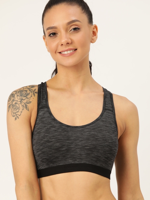 DressBerry Black & Charcoal Grey Self-Design Non-Wired Non Padded Workout Bra New SPRT
DressBerry Black & Charcoal Grey Self-Design Non-Wired Non Padded Workout Bra New SPRT