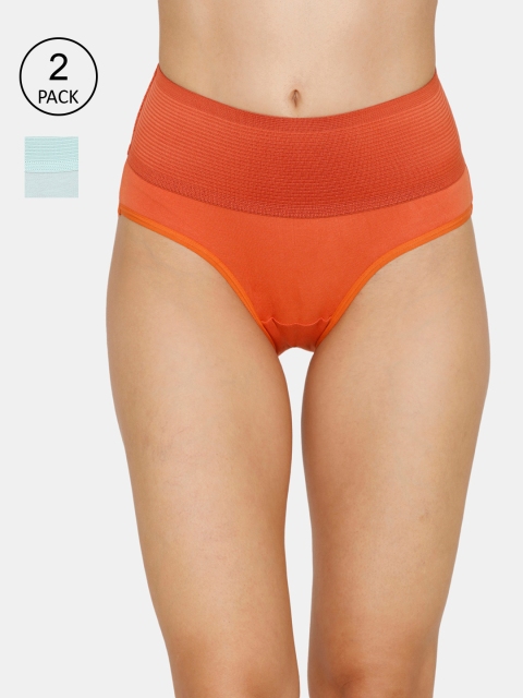 Zivame Pack Of 2 Tummy Tucker High Rise Anti-Microbial Hipster ZI2385FASHZORNG, Orange
Zivame Pack Of 2 Tummy Tucker High Rise Anti-Microbial Hipster ZI2385FASHZORNG, Orange