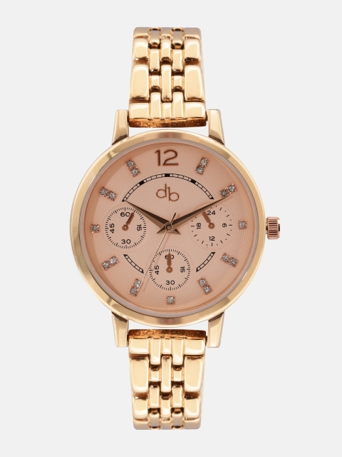 DressBerry Women Pink Embellished Analogue Watch DB20-7A