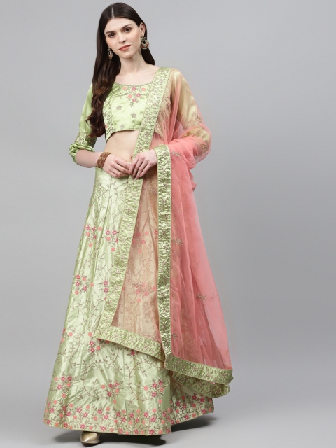 Chhabra 555 Green Zari Embroidered Semi-Stitched Lehenga & Unstitched Blouse with Dupatta
Chhabra 555 Green Zari Embroidered Semi-Stitched Lehenga & Unstitched Blouse with Dupatta