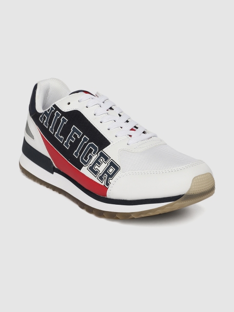 Tommy Hilfiger Men White Printed tmAVILO Sneakers