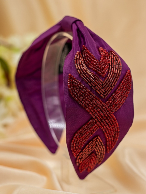 Bellofox Women Burgundy Hairband