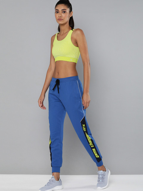 HRX By Hrithik Roshan Women Blue Side Stripe Straight Fit Bio-Wash Lifestyle Joggers
HRX By Hrithik Roshan Women Blue Side Stripe Straight Fit Bio-Wash Lifestyle Joggers