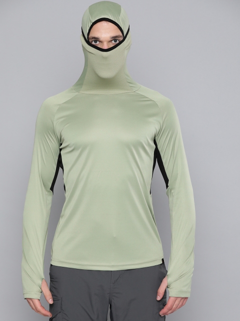 HRX By Hrithik Roshan Men Oil Green & Jet Black Colourblock Convertable Neck Rapid-Dry Anti-Static Outdoor Tshirt, Olive
HRX By Hrithik Roshan Men Oil Green & Jet Black Colourblock Convertable Neck Rapid-Dry Anti-Static Outdoor Tshirt, Olive