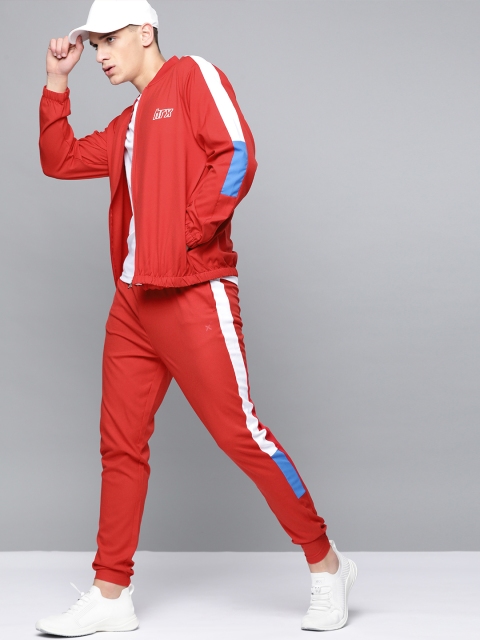 HRX By Hrithik Roshan Men Barbados Cherry Colourblock Regular Fit Rapid-Dry Lifestyle Tracksuits, Red
HRX By Hrithik Roshan Men Barbados Cherry Colourblock Regular Fit Rapid-Dry Lifestyle Tracksuits, Red