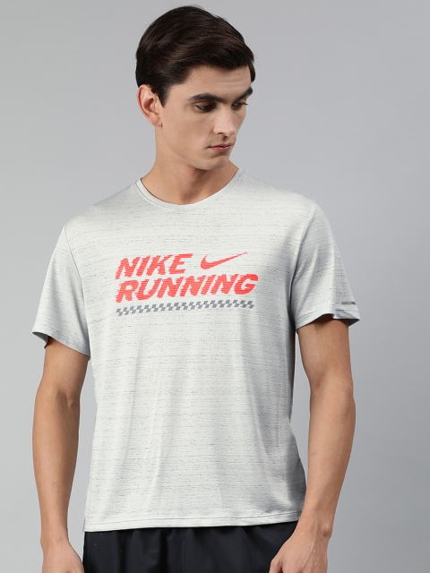 Nike Men Grey Standard Fit Brand Logo Printed DRI-FIT MILER GX Round Neck Running T-shirt
Nike Men Grey Standard Fit Brand Logo Printed DRI-FIT MILER GX Round Neck Running T-shirt