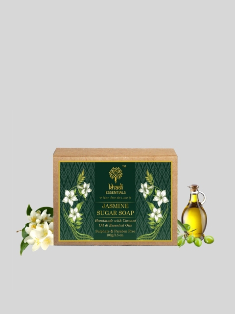 Khadi Essentials Jasmine Organic Soap with Jojoba Oil, Aloe Vera & Goat Milk for Soft Skin, White
Khadi Essentials Jasmine Organic Soap with Jojoba Oil, Aloe Vera & Goat Milk for Soft Skin, White