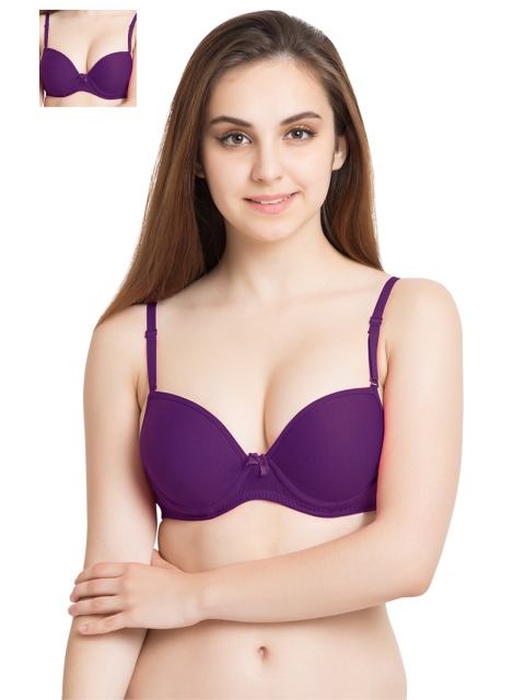 Tweens Pack of 2 Purple T-shirt Bras TW2601