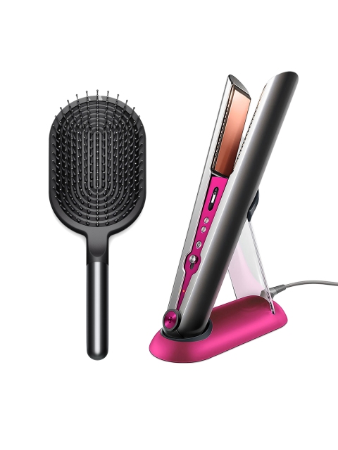 dyson Corrale Hair Straightener - Nickel & Fuchsia with Complimentary Paddle Brush, Grey
dyson Corrale Hair Straightener - Nickel & Fuchsia with Complimentary Paddle Brush, Grey