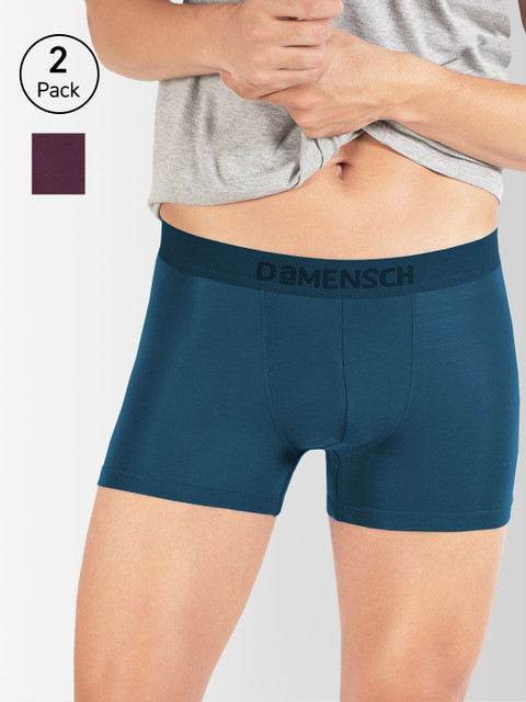 DAMENSCH Men Pack Of 2 DEO-SOFT Deodorizing Solid Trunks DAM-1-T-PP-OPB-PACK-2-MIX, Purple
DAMENSCH Men Pack Of 2 DEO-SOFT Deodorizing Solid Trunks DAM-1-T-PP-OPB-PACK-2-MIX, Purple